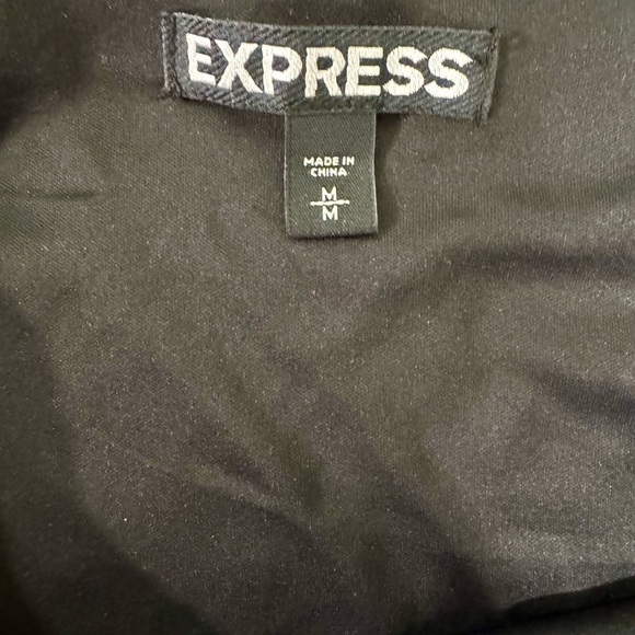 Express Black and White Chevron Pencil Skirt - Picture 3 of 4